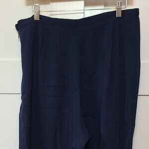 Worthington Straight‑Leg Pants – Size 16 – Dark Blue
